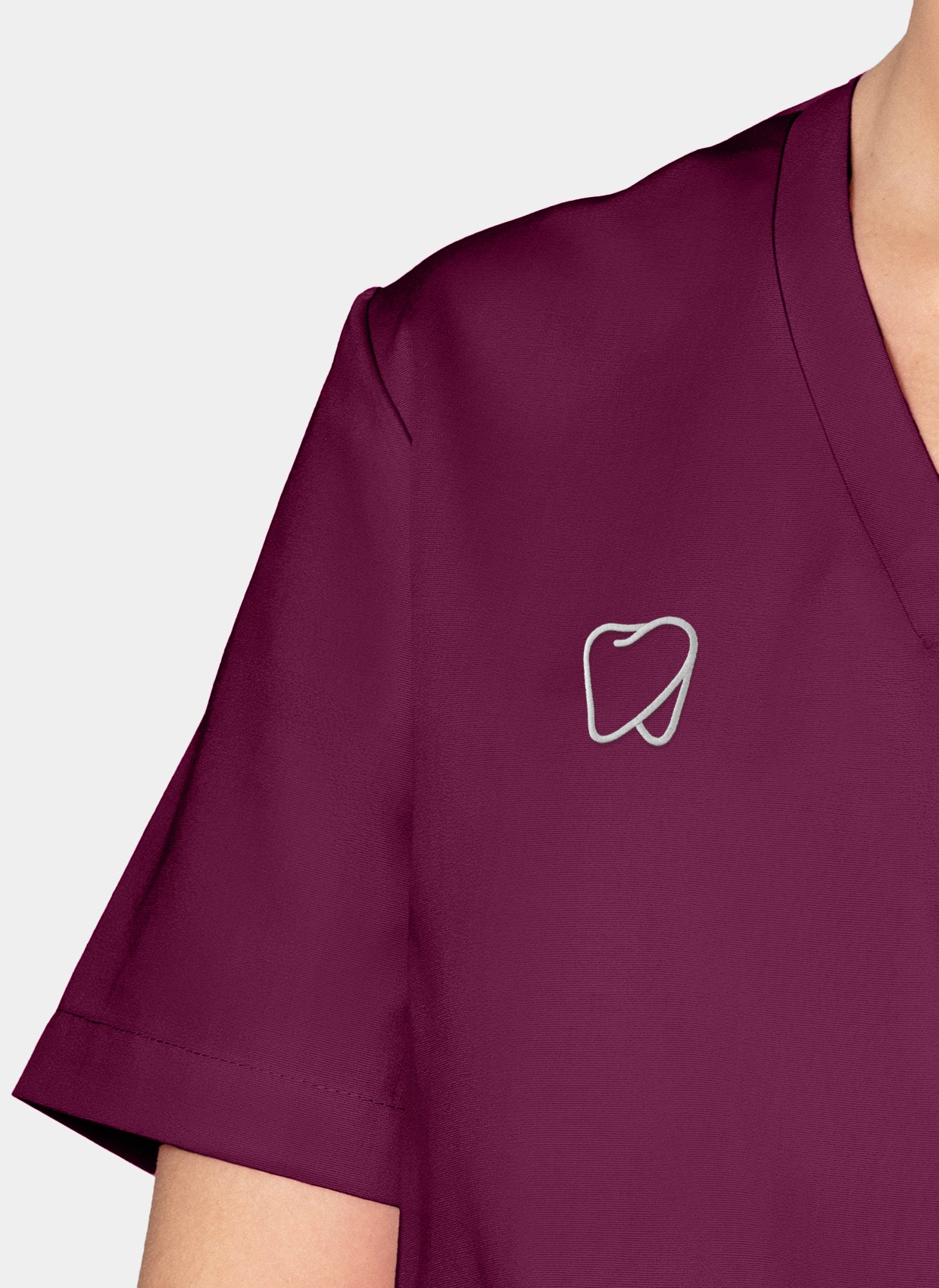 Unisex Orange Standard Balboa Scrub Top - Wine - Image 5